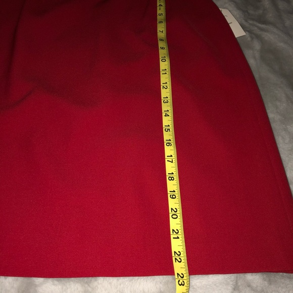 *NWT* Rafaella Skirt Red Straight High Waist - Picture 11 of 12